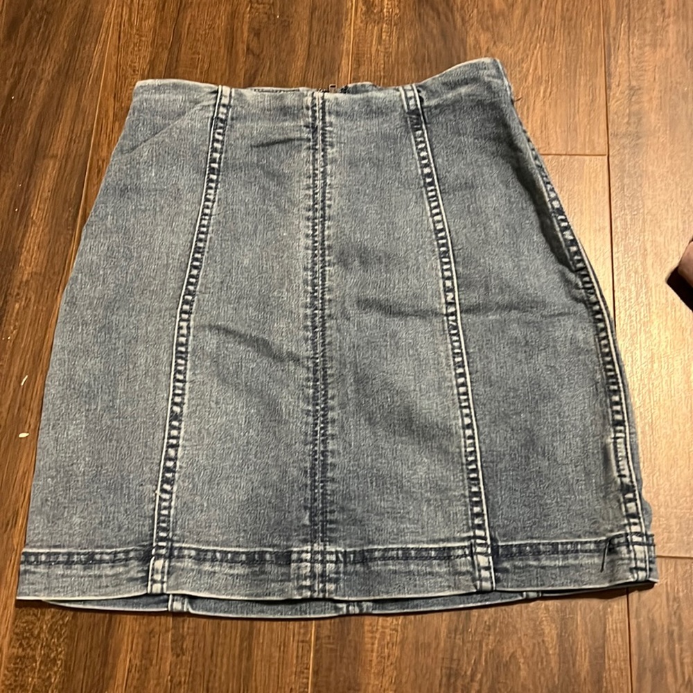 Free people denim skirt